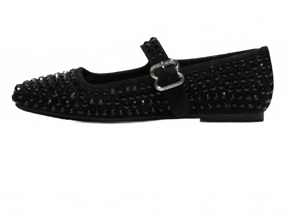 NEW CAPE ROBBIN women's gipsy stones flats in black